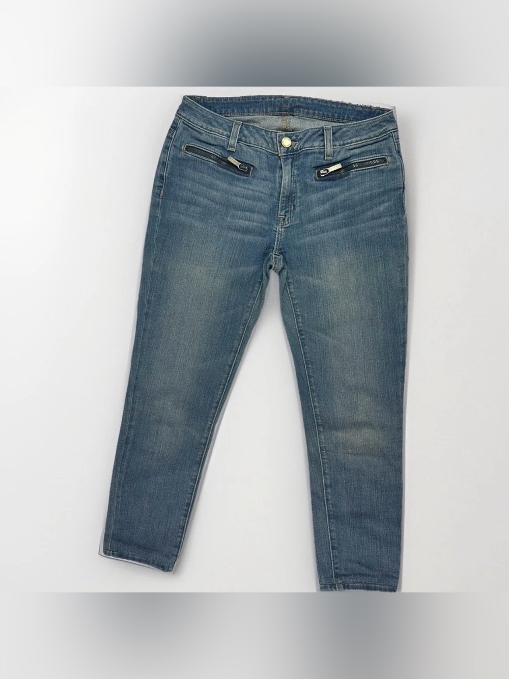 ✨ Michael Kors Skinny Jeans Size 6 Light Wash Stretch Denim Zip Pocket Women ✨